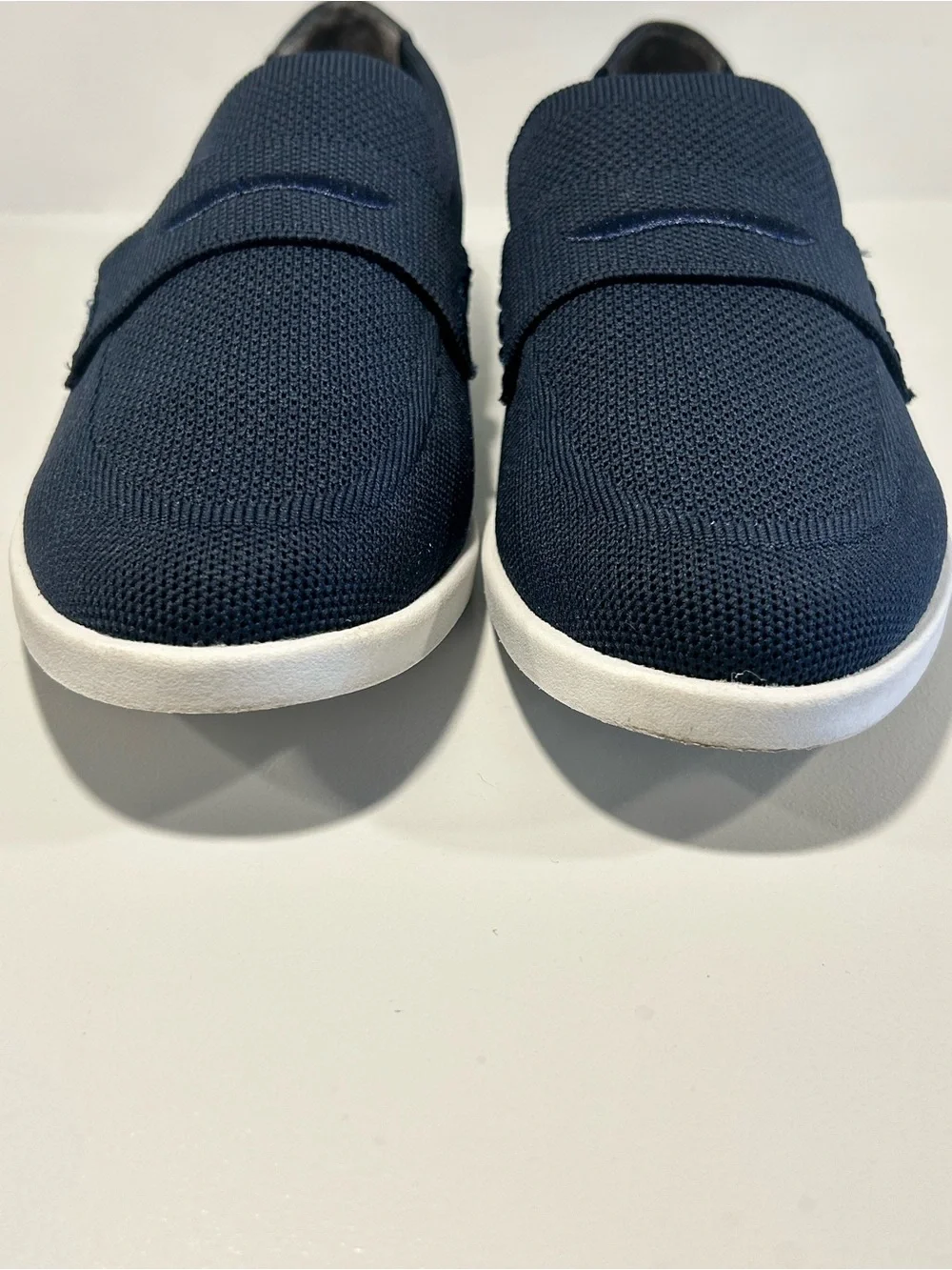 Tommy Bahama Women’s Navy Knit Penny Loafers Comfort Slip On Shoes Size 6.5